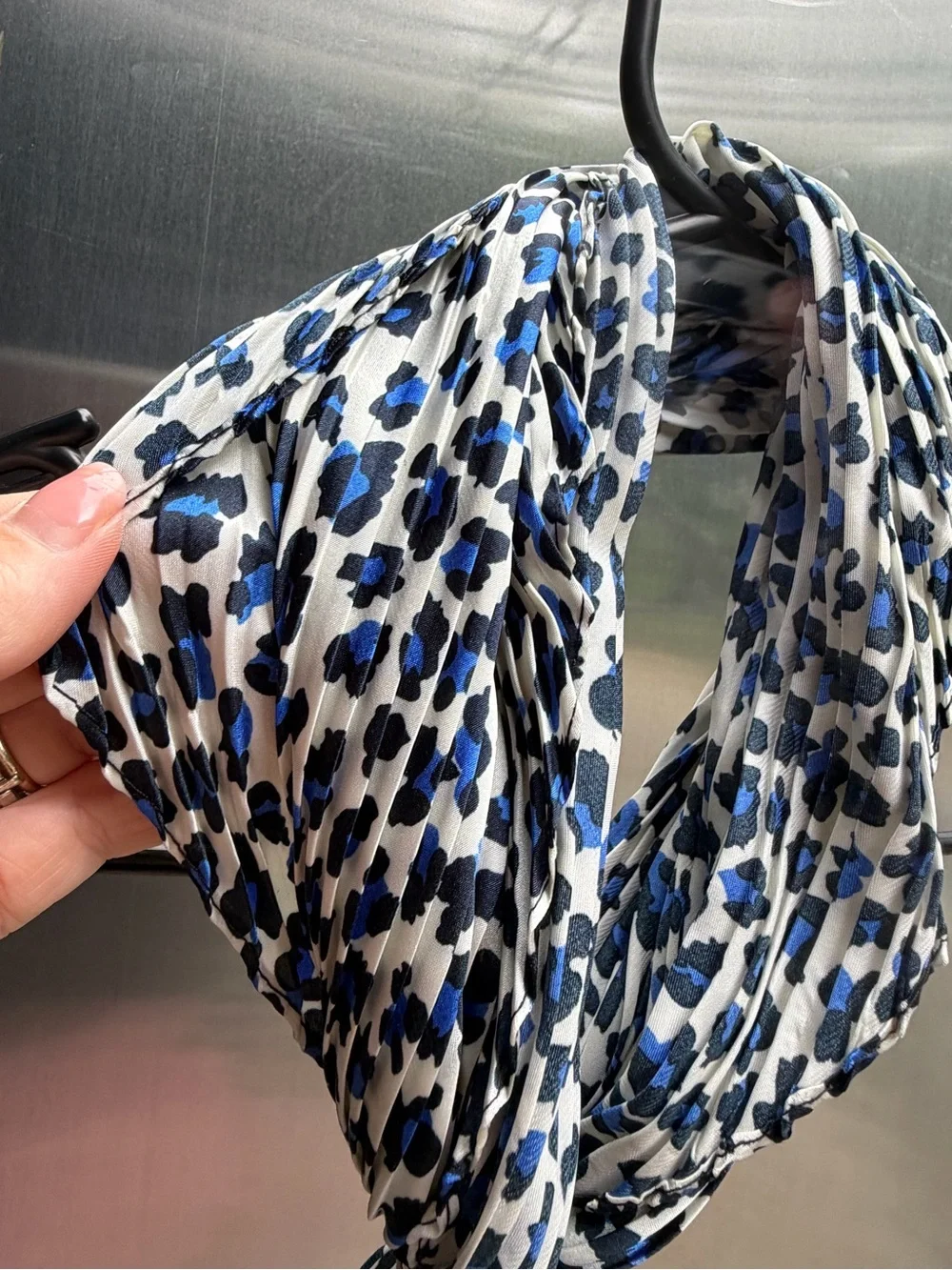 Versatile Blue Leopard Print Scarf - Women Accessories Brand New❤️